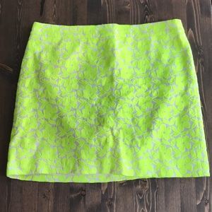 J. Crew factory neon mini